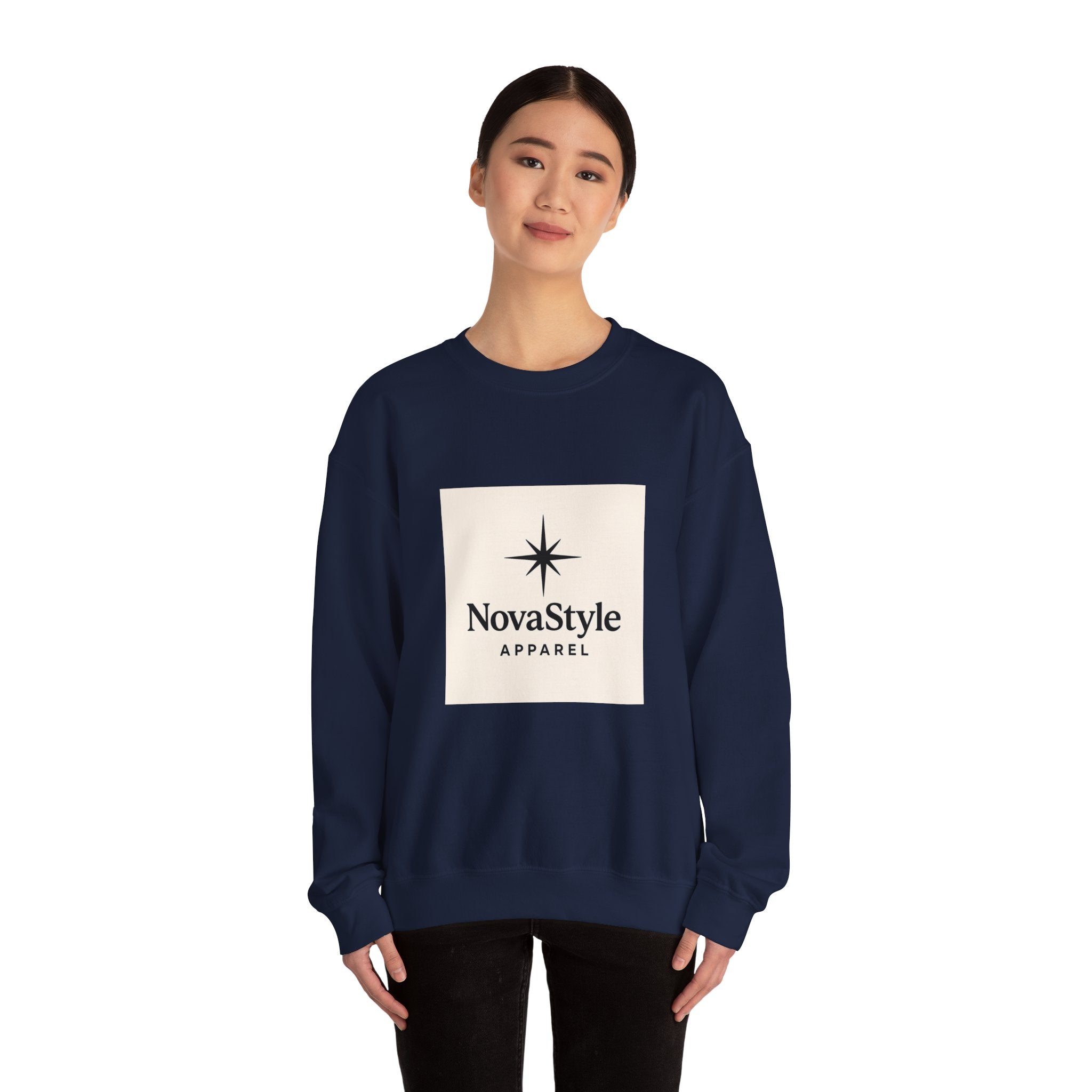 Crewneck Sweatshirt - NovaStyle Apparel Star Logo Classic