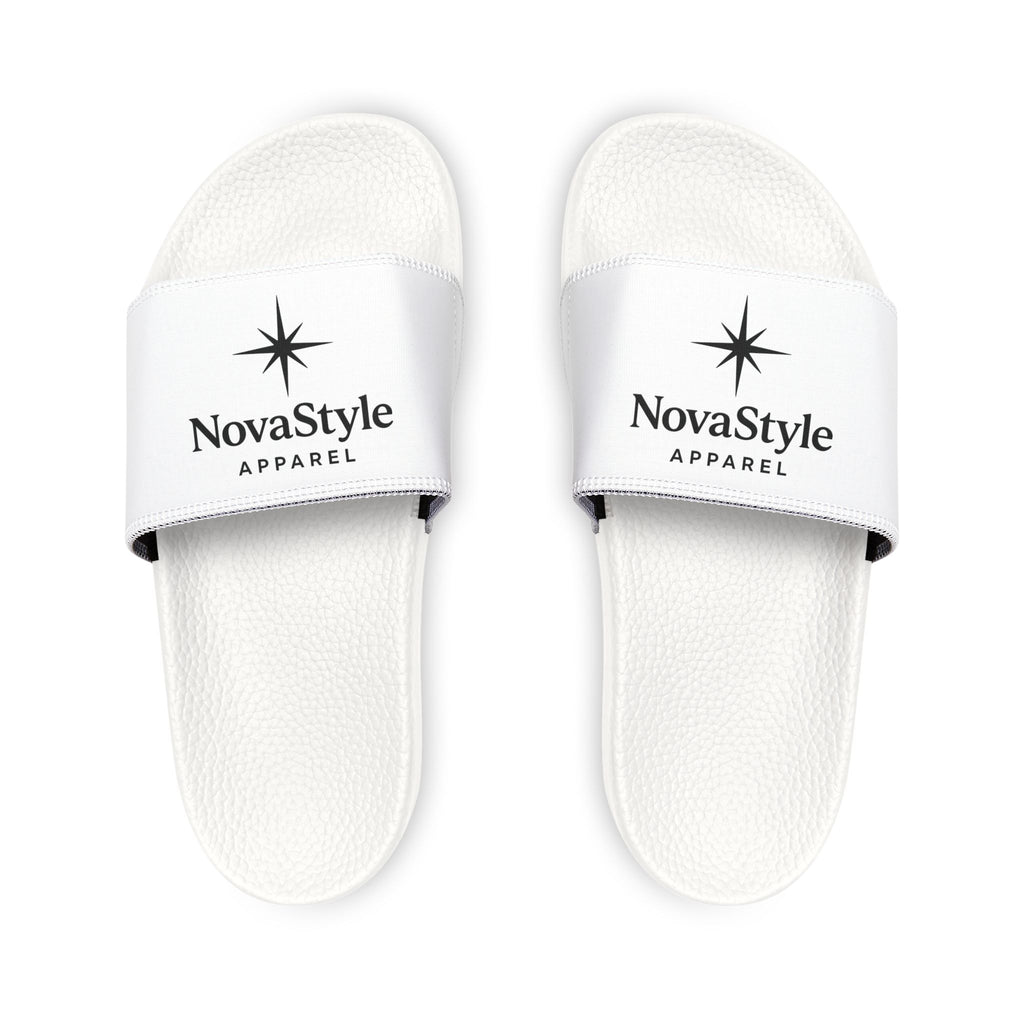 Men's Removable-Strap Sandals — White NovaStyle Slide Sandals