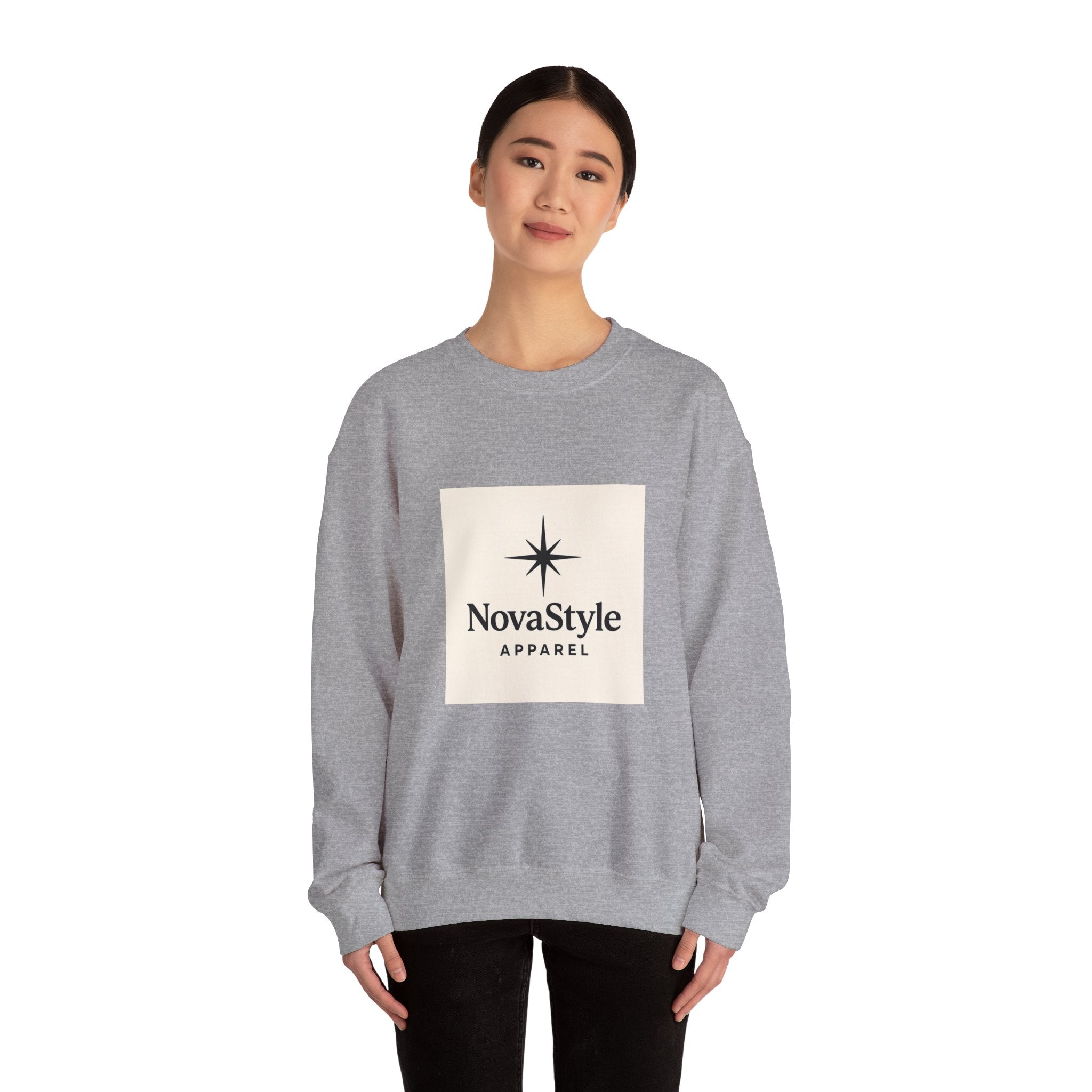 Crewneck Sweatshirt - NovaStyle Apparel Star Logo Classic