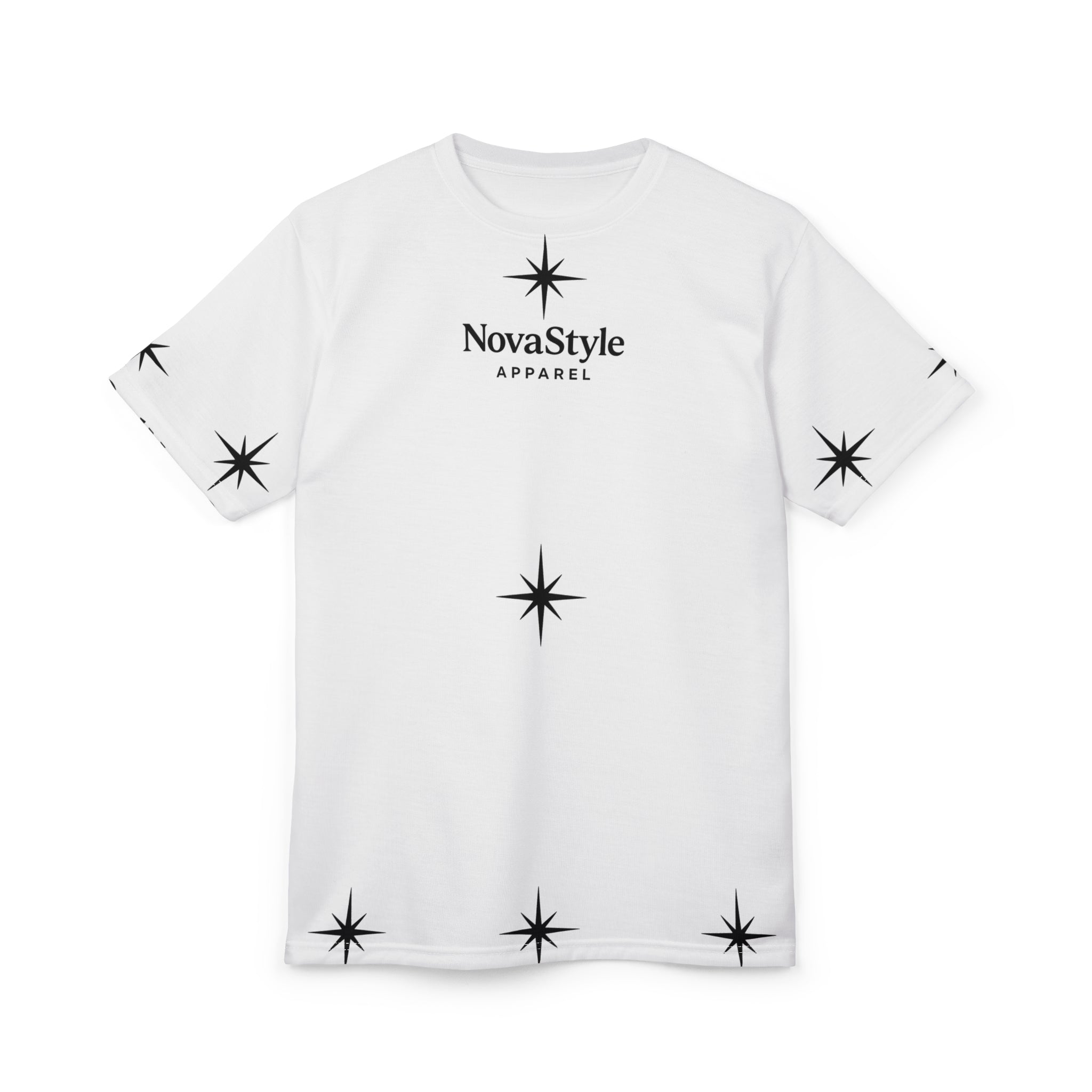 NovaStyle Starburst Tee — All-Over Print Graphic T-Shirt